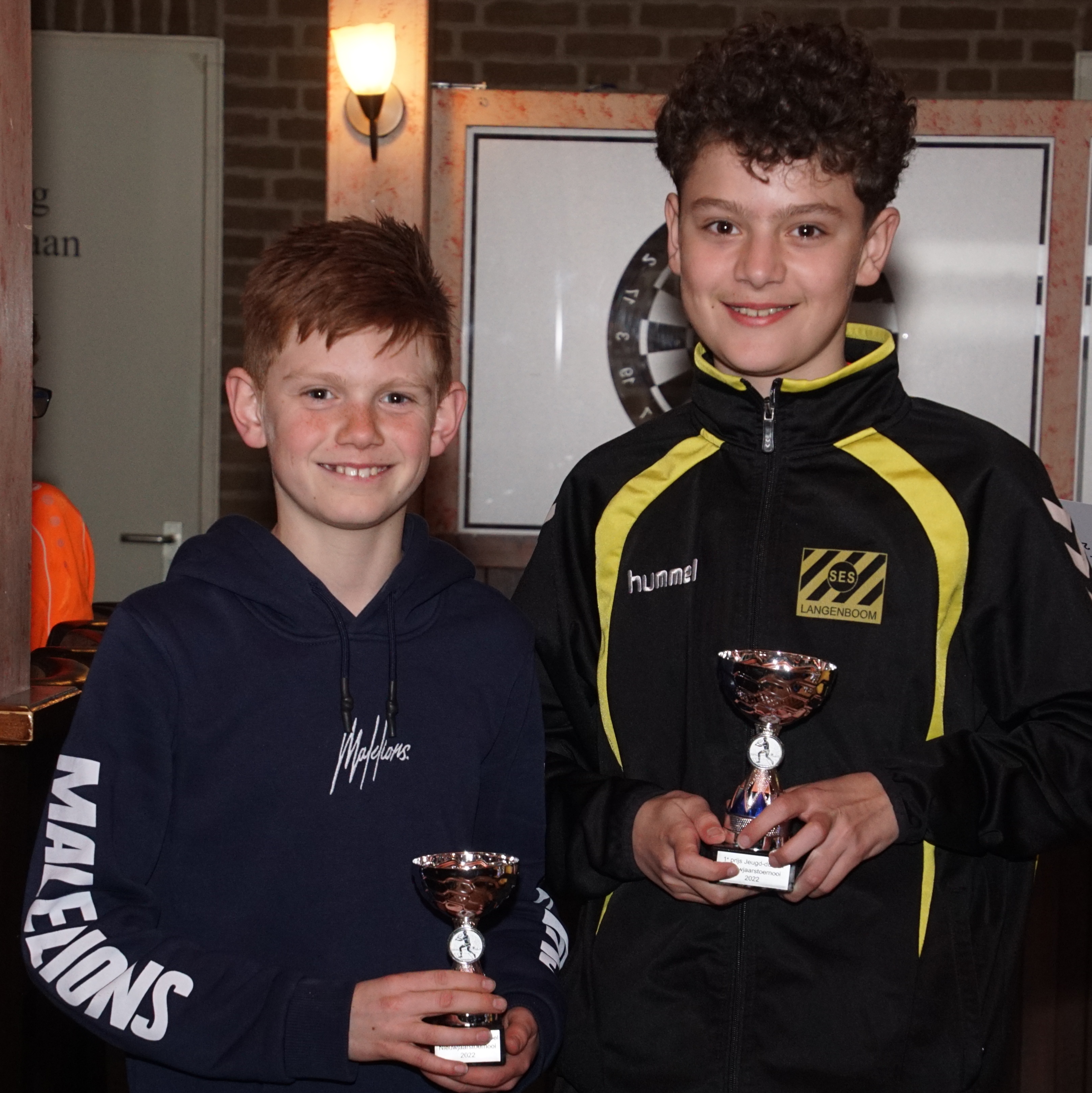 Jeugd: Nils van der Linden en Guus Hendriks